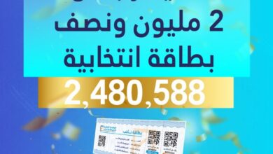 (2,480.588 ناخب وناخبة) استلموا بطاقاتهم