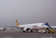 طائرة الخطوط الجوية الليبية ايرباص